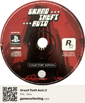 Grand Theft Auto 2 PlayStation, PAL disc