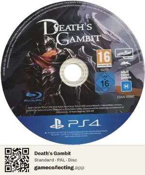 Death's Gambit PlayStation 4, PAL disc