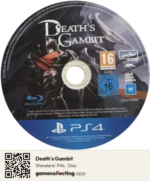 Death's Gambit PlayStation 4, PAL disc