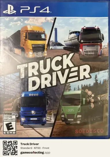 Truck Driver PlayStation 4, NTSC box front