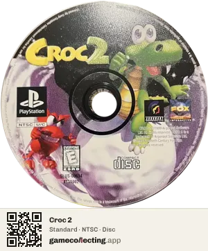 Croc 2 PlayStation, NTSC disc