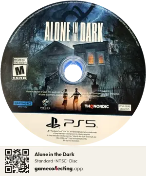 Alone in the Dark PlayStation 5, NTSC disc