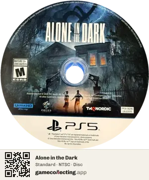 Alone in the Dark PlayStation 5, NTSC disc