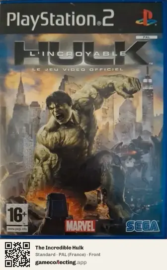 The Incredible Hulk PlayStation 2, France box front