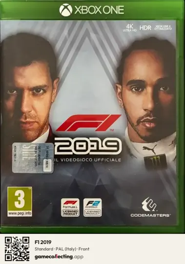 F1 2019 Xbox One, Italy box front
