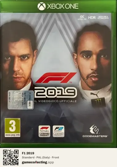 F1 2019 Xbox One, Italy box front