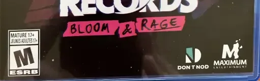 Lost Records: Bloom & Rage, the ESRB box on its front