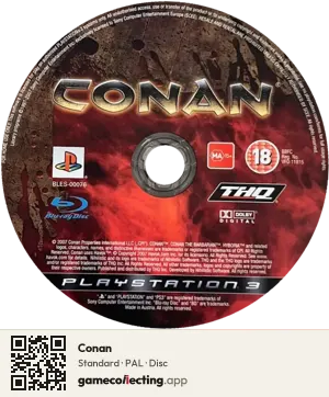 Conan PlayStation 3, PAL disc