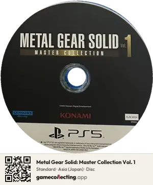 Metal Gear Solid: Master Collection Vol. 1 PlayStation 5, Asia disc