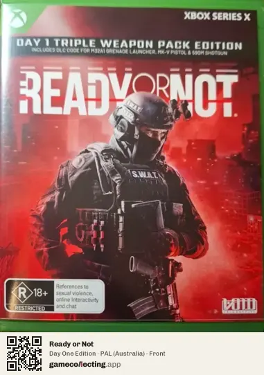 Ready or Not Xbox Series X, Australia box front