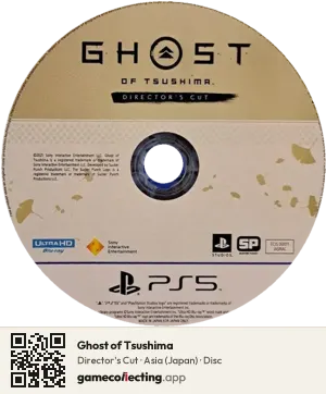 Ghost of Tsushima PlayStation 5, Asia disc