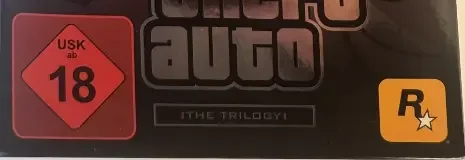 Grand Theft Auto: The Trilogy, the USK square on its front