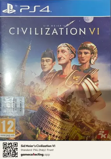 Sid Meier's Civilization VI PlayStation 4, Italy box front