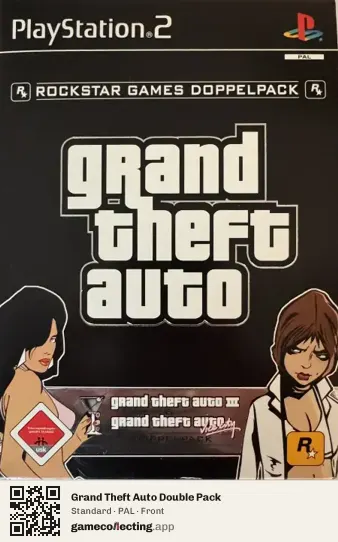 Grand Theft Auto Double Pack PlayStation 2, PAL box front