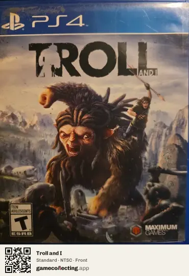 Troll and I PlayStation 4, NTSC box front