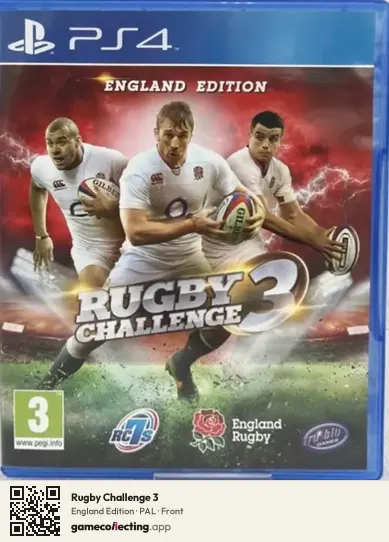Rugby Challenge 3 PlayStation 4, PAL box front
