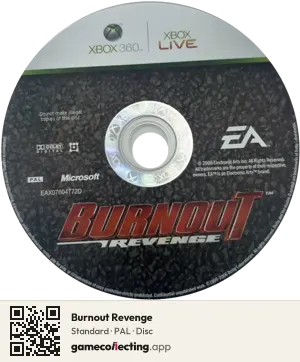 Burnout Revenge Xbox 360, PAL disc