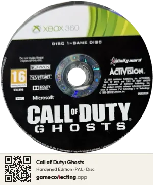 Call of Duty: Ghosts Xbox 360, PAL disc