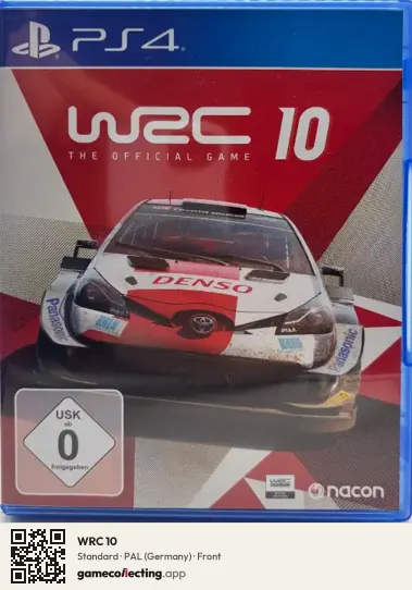 WRC 10 PlayStation 4, Germany box front