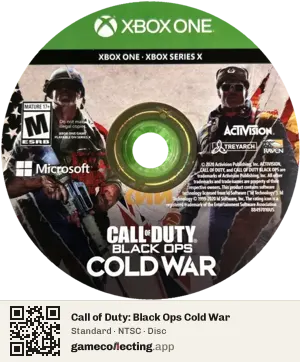 Call of Duty: Black Ops Cold War Xbox One, NTSC disc