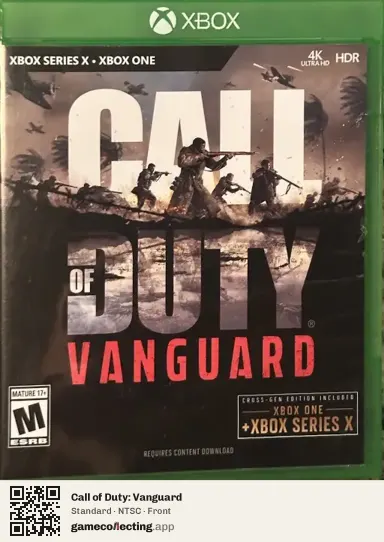 Call of Duty: Vanguard Xbox Series X, NTSC box front