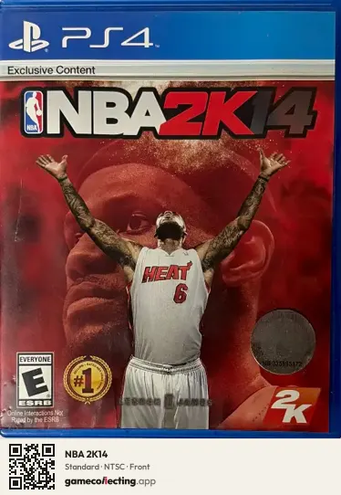 NBA 2K14 PlayStation 4, NTSC box front