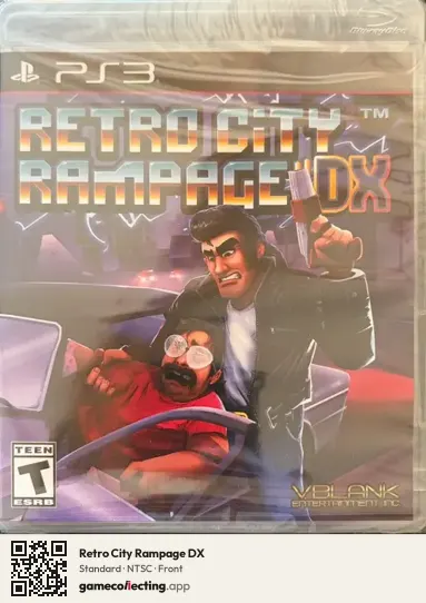 Retro City Rampage DX PlayStation 3, NTSC box front