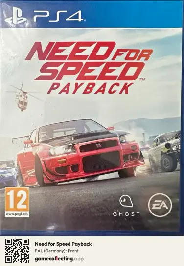 Need for Speed Payback PlayStation 4, Germany box front