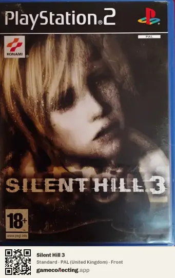 Silent Hill 3 PlayStation 2, United Kingdom box front