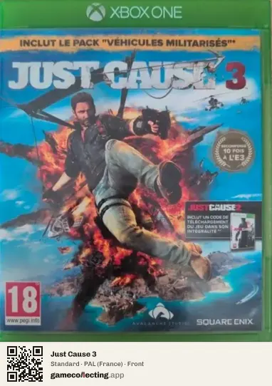 Just Cause 3 Xbox One, France box front