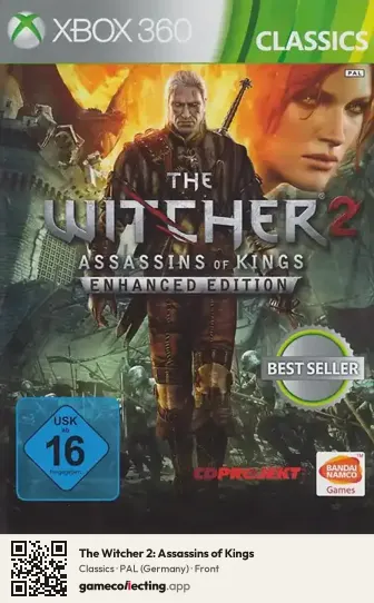 The Witcher 2: Assassins of Kings Xbox 360, Germany box front