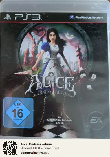 Alice: Madness Returns PlayStation 3, Germany box front