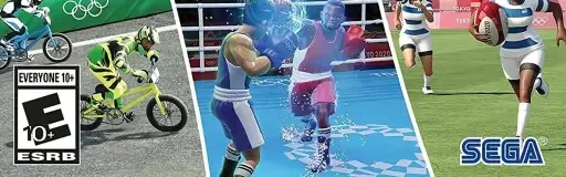 Olympic Games Tokyo 2020: The Official Video Game, the ESRB box on its front