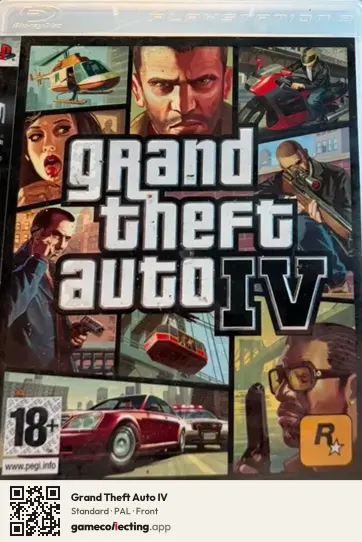 Grand Theft Auto IV PlayStation 3, PAL box front