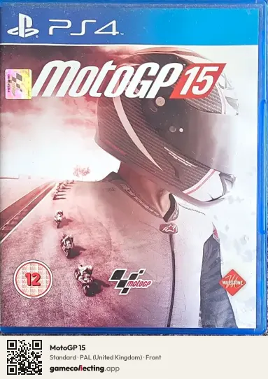 MotoGP 15 PlayStation 4, United Kingdom box front