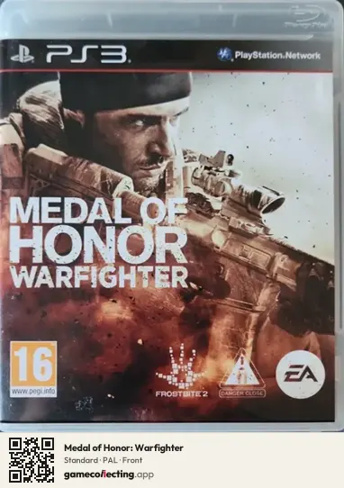 Medal of Honor: Warfighter PlayStation 3, PAL box front