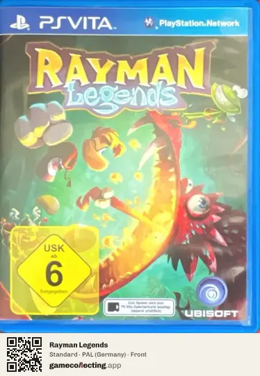 Rayman Legends PlayStation Vita, Germany box front