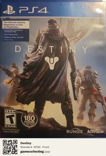 Destiny PlayStation 4, NTSC box front