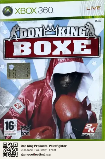 Don King Presents: Prizefighter Xbox 360, Italy box front