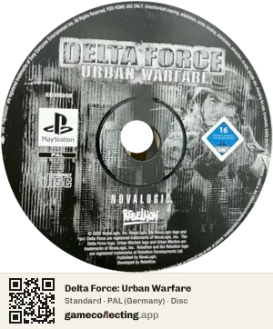 Delta Force: Urban Warfare PlayStation, PAL disc