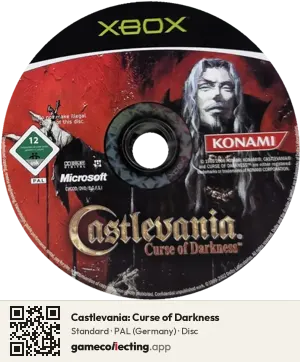 Castlevania: Curse of Darkness Xbox, PAL disc