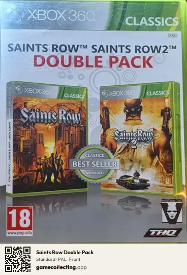 Saints Row Double Pack Xbox 360, PAL box front
