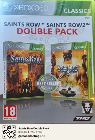 Saints Row Double Pack Xbox 360, PAL box front