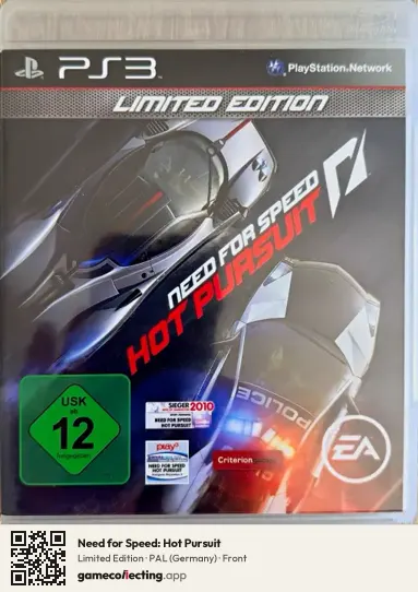 Need for Speed: Hot Pursuit PlayStation 3, Germany box front
