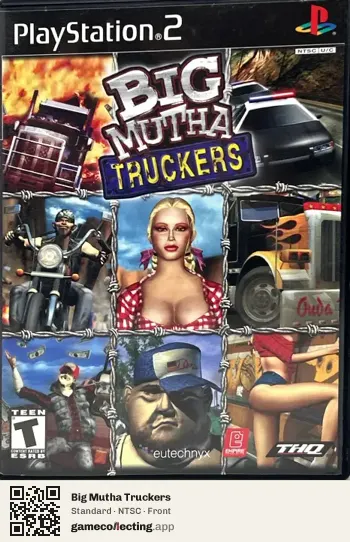 Big Mutha Truckers PlayStation 2, NTSC box front