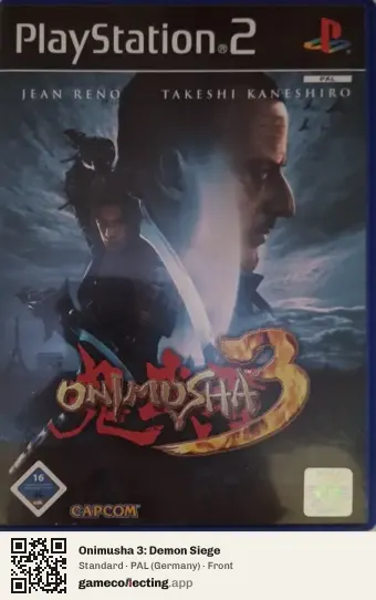Onimusha 3: Demon Siege PlayStation 2, Germany box front