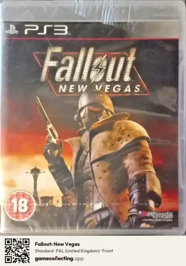 Fallout: New Vegas PlayStation 3, United Kingdom box front