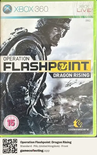 Operation Flashpoint: Dragon Rising Xbox 360, United Kingdom box front