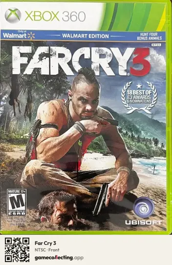 Far Cry 3 Xbox 360, NTSC box front