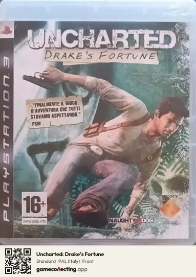 Uncharted: Drake's Fortune PlayStation 3, Italy box front